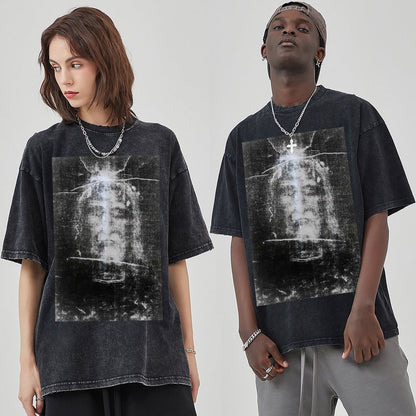 Unisex Vintage Solid Wash T-Shirts 2305103961