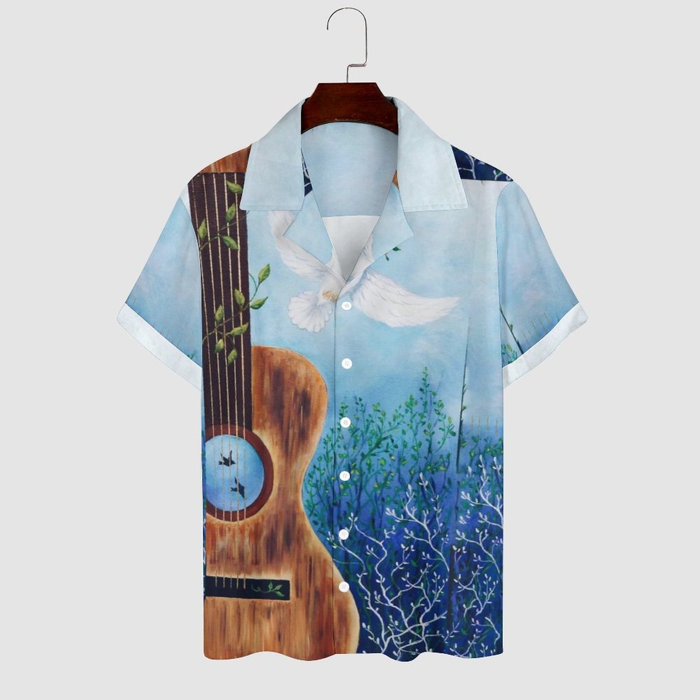 Men's Hawaiian Print Casual Shirt 2304106745