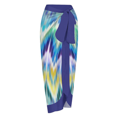 Casual Printed One-Piece Swimsuit And Cover Up 2305104147