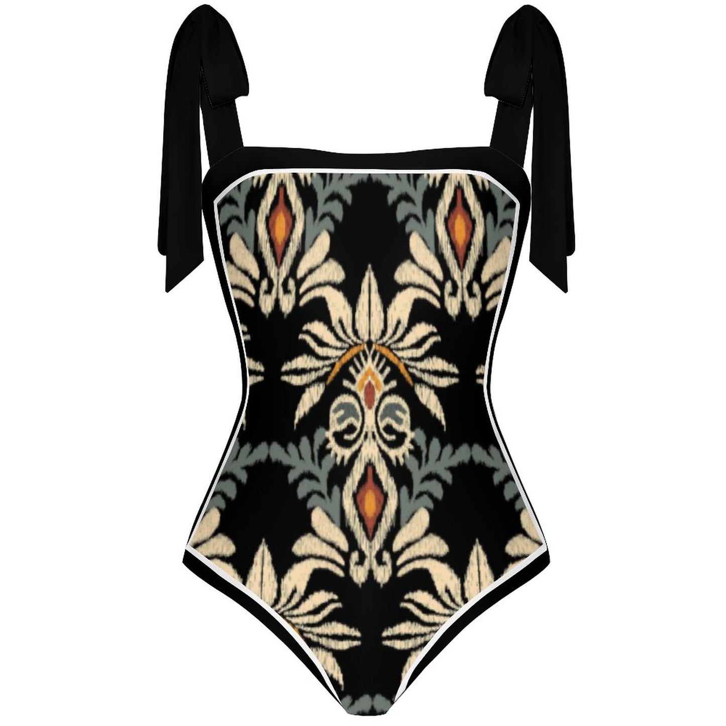 Fashion Printed One Piece Swimsuit And Cover Up 2305105225