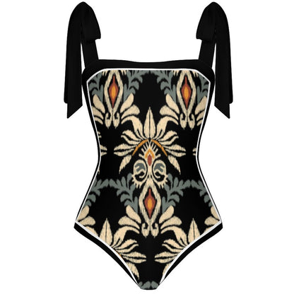 Fashion Printed One Piece Swimsuit And Cover Up 2305105225
