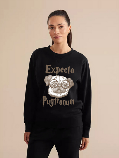 Unisex Round Neck Casual Printed Long Sleeve Sweatshirt