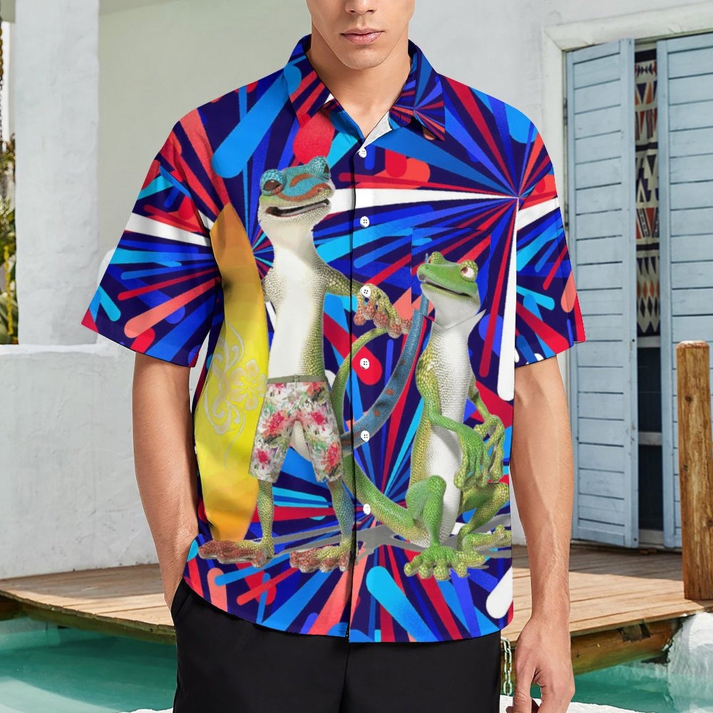 Men's Hawaiian Casual Short Sleeve Shirt 2306104270