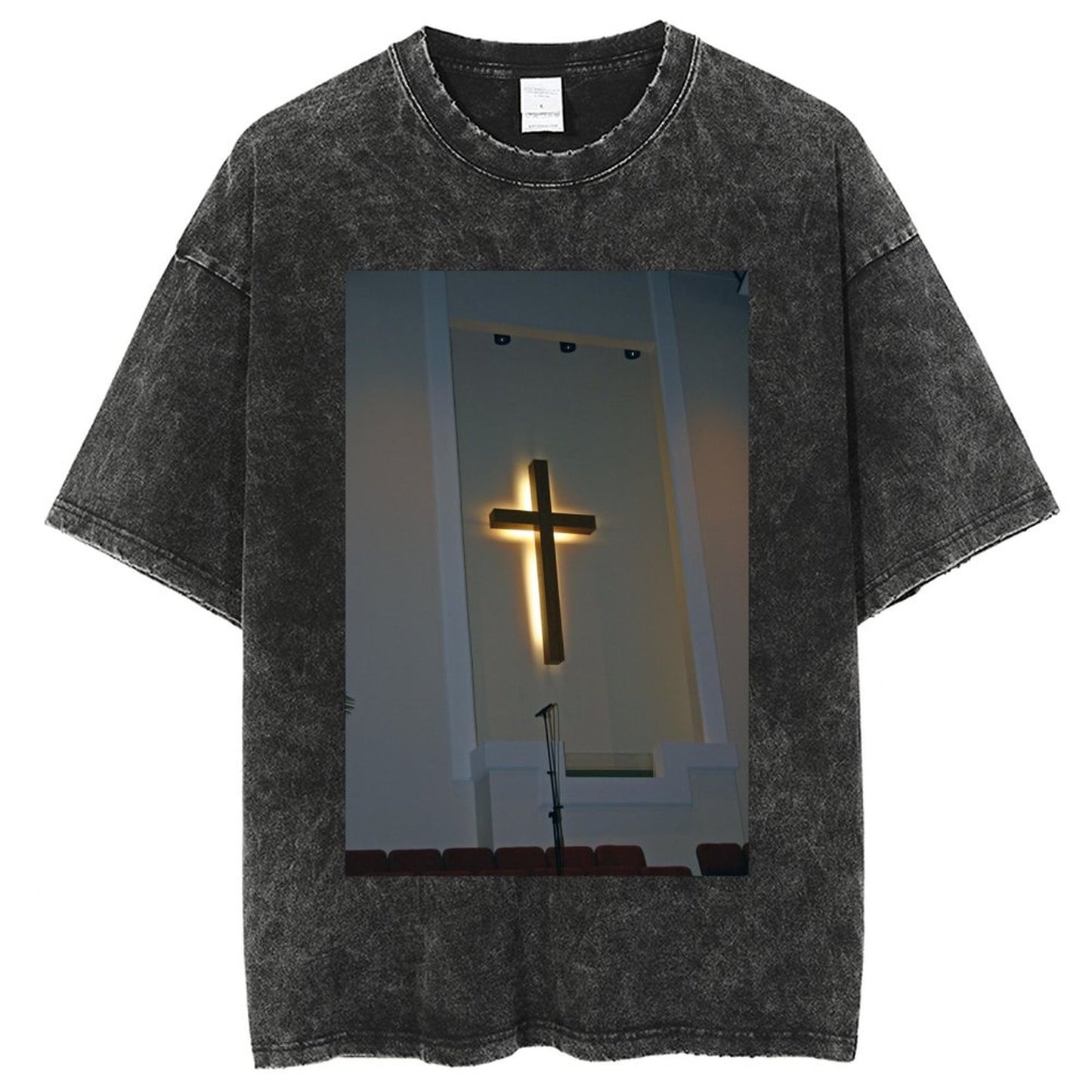Unisex Vintage Solid Wash T-Shirts 2305103940