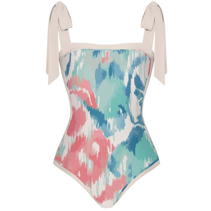 Fashion Printed One Piece Swimsuit And Cover Up 2305106054
