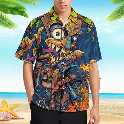 Men's Hawaiian Print Resort Shirt 2305101684