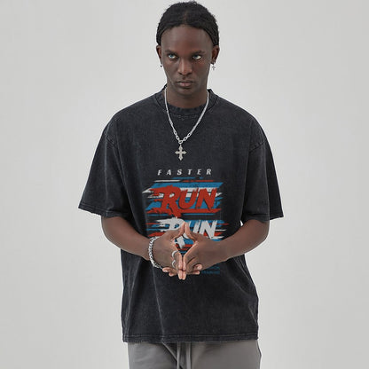 Unisex Vintage Solid Wash T-Shirts 2305102651