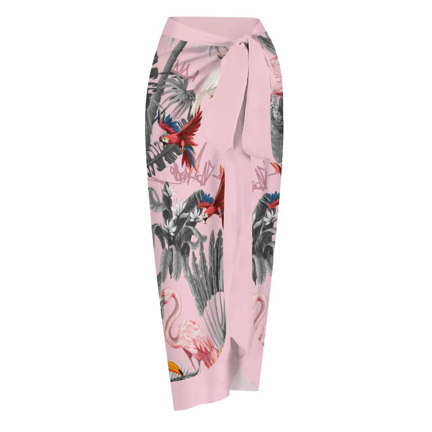 Casual Printed One-Piece Swimsuit And Cover Up 2305104370