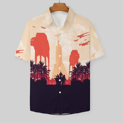 Men's Fashion Casual Printed Short Sleeve Shirts 2306101613