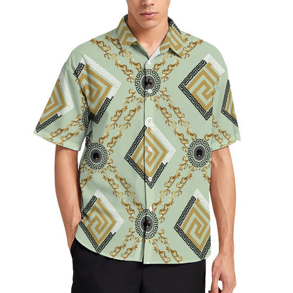 Men's Fashion Casual Printed Short Sleeve Shirts 2306101331