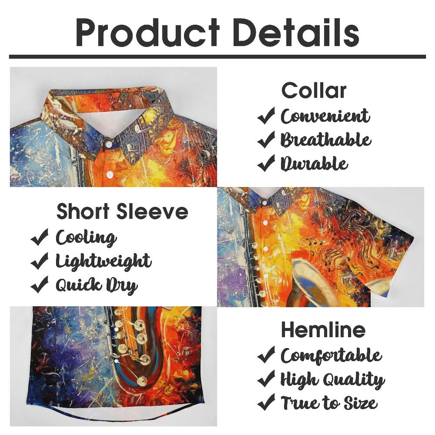 Men's Hawaiian Casual Short Sleeve Shirt 2306103340