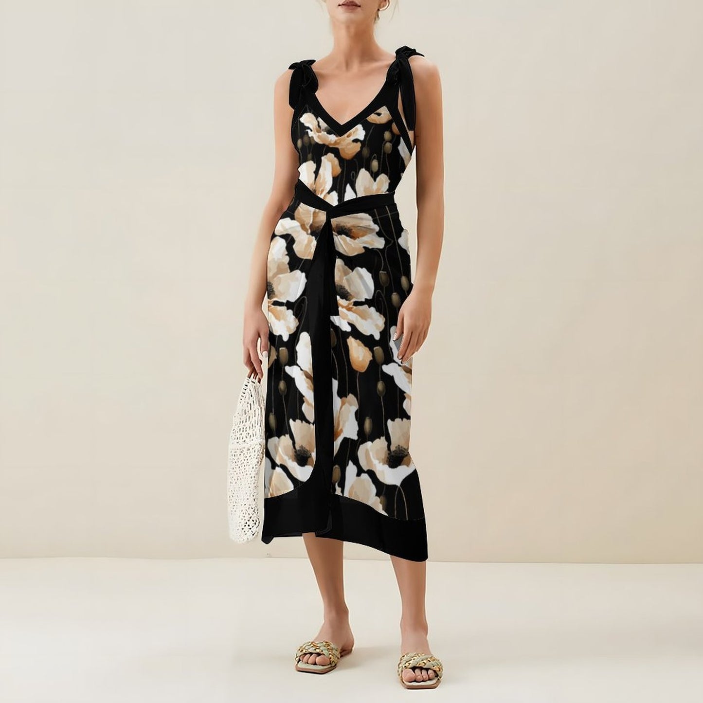 Casual Printed One-Piece Swimsuit And Cover Up 2305102673