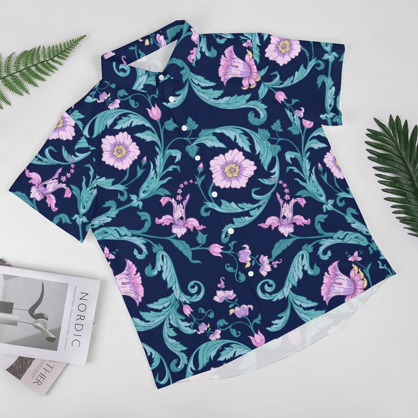 Men's Fashion Casual Printed Short Sleeve Shirts 2306100458