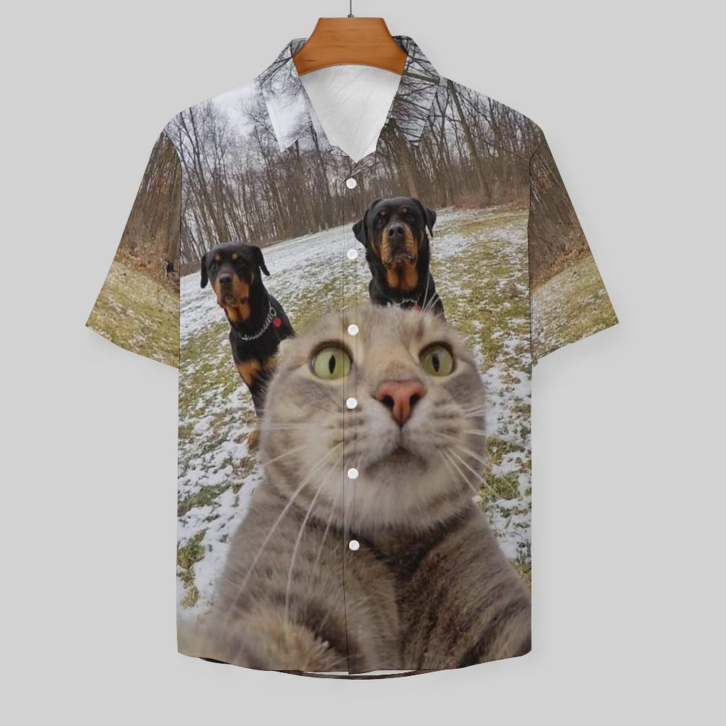 Men's Fashion Casual Printed Short Sleeve Shirts 2306103302
