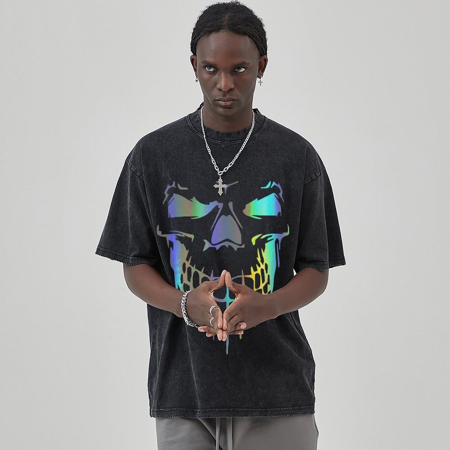 Unisex Vintage Solid Wash T-Shirts 2305101612