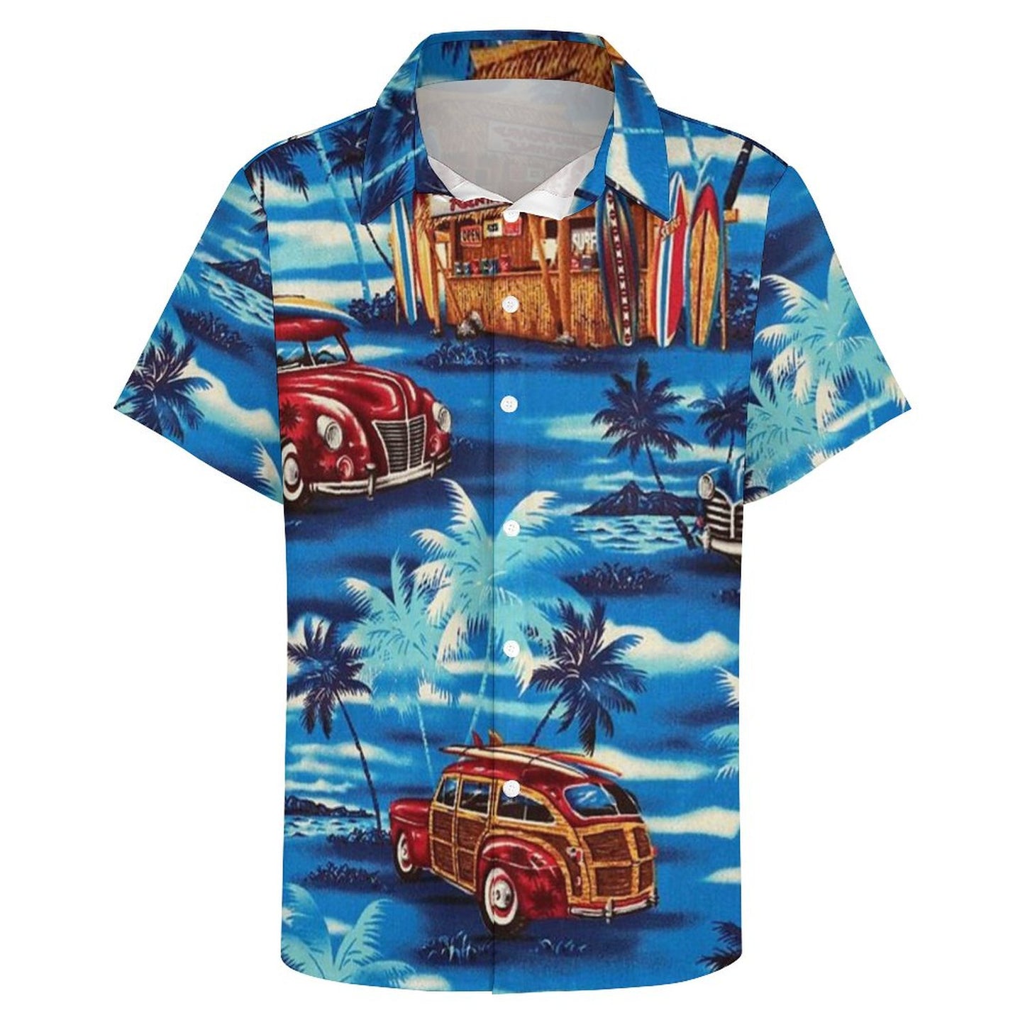 Men's Fashion Casual Printed Short Sleeve Shirts 2306102191