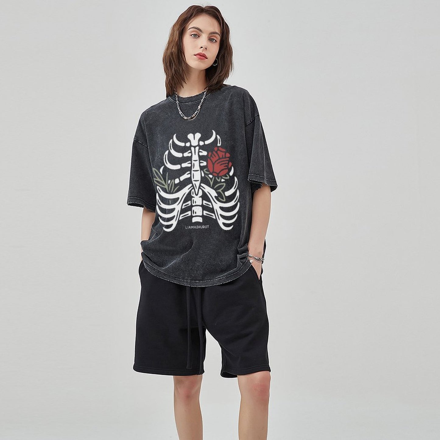 Unisex Vintage Solid Wash T-Shirts 2305101605