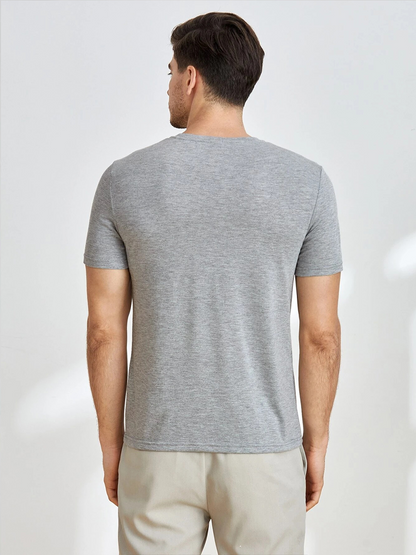 Unisex Round Neck Casual Printed Short Sleeve T-Shirt