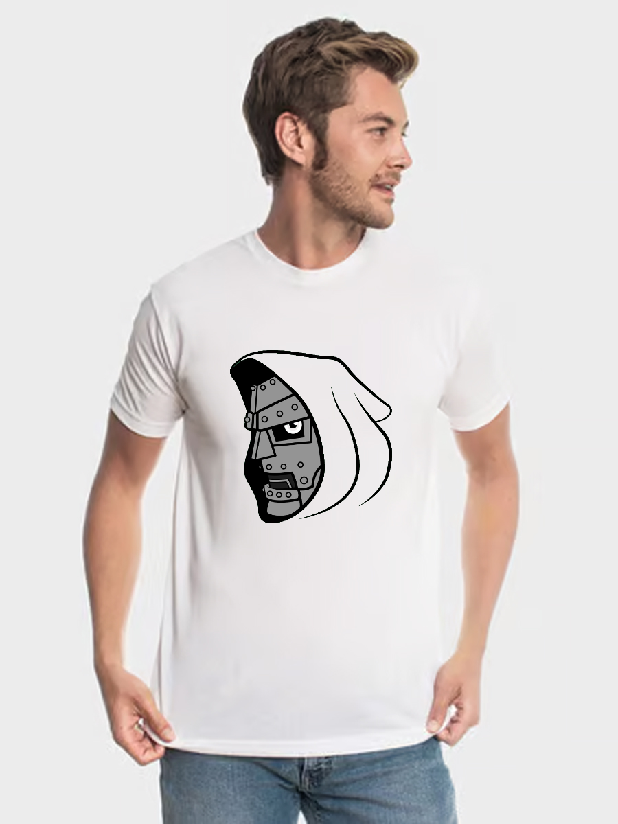 Men's Casual Doom Marvel Comics Printed Round Neck Short Sleeve T-Shirt