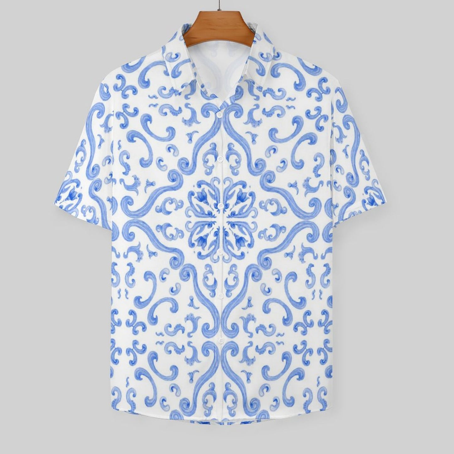 Men's Fashion Casual Printed Short Sleeve Shirts 2306100450
