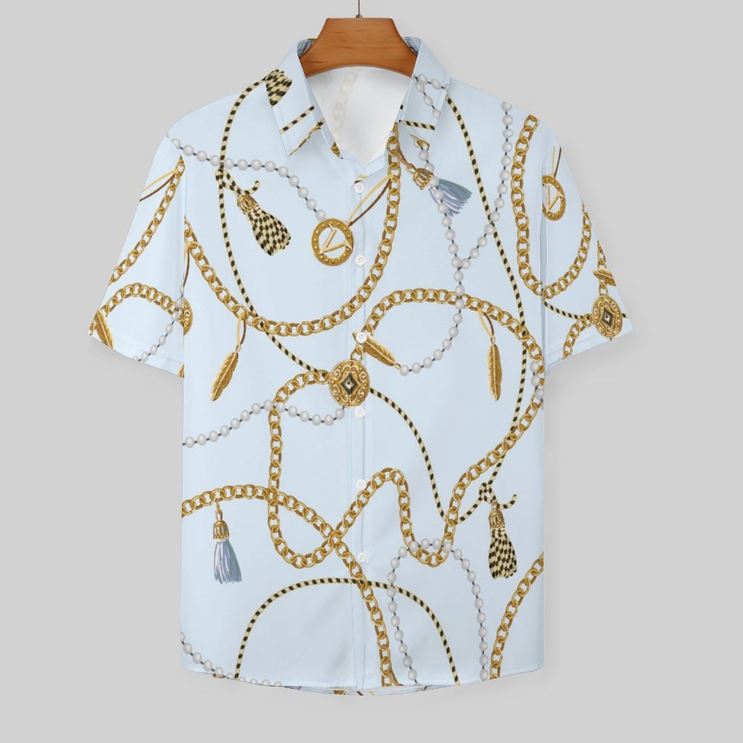 Men's Fashion Casual Printed Short Sleeve Shirts 2306101336