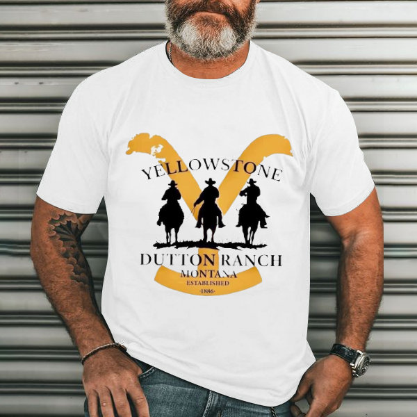 Yellowstone Men's Casual Printed T-Shirt