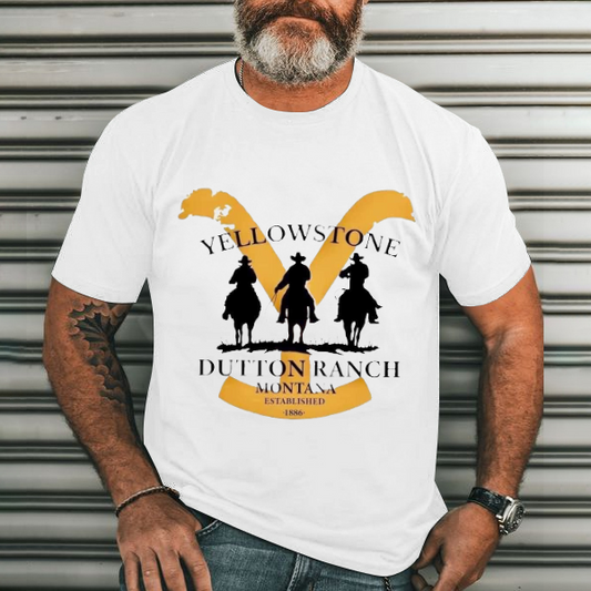 Yellowstone Men's Casual Printed T-Shirt