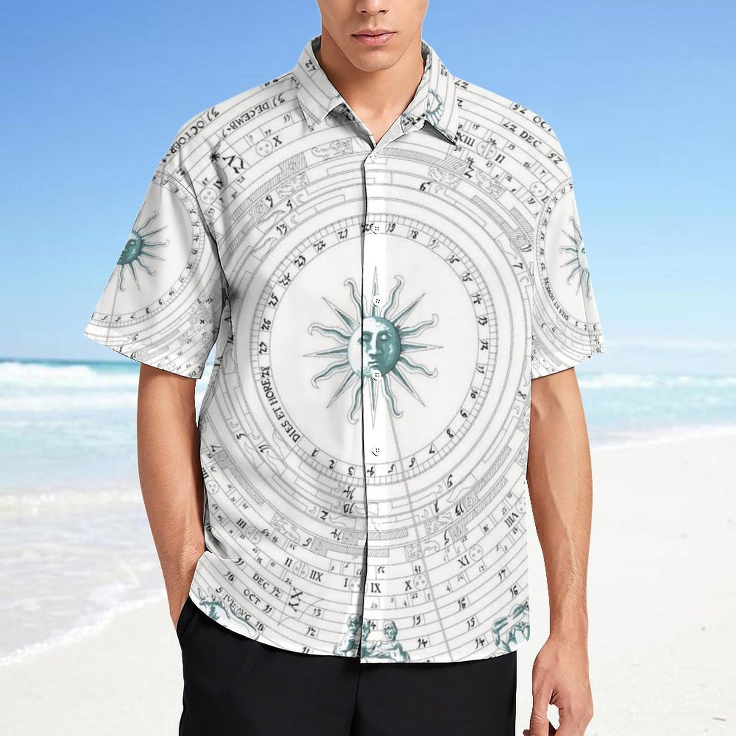 Men's Fashion Casual Printed Short Sleeve Shirts 2306101335