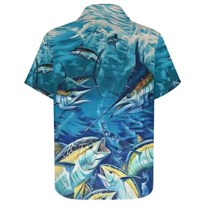 Men's Fashion Casual Printed Short Sleeve Shirts 2306101865