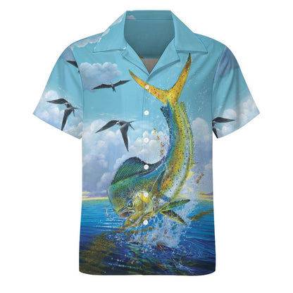 Men Hawaiian Casual Short Sleeve Shirt 2305106550