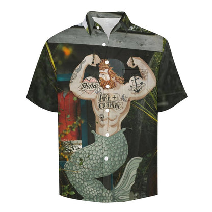 Men's Hawaiian Print Lapel Shirt 2304107117