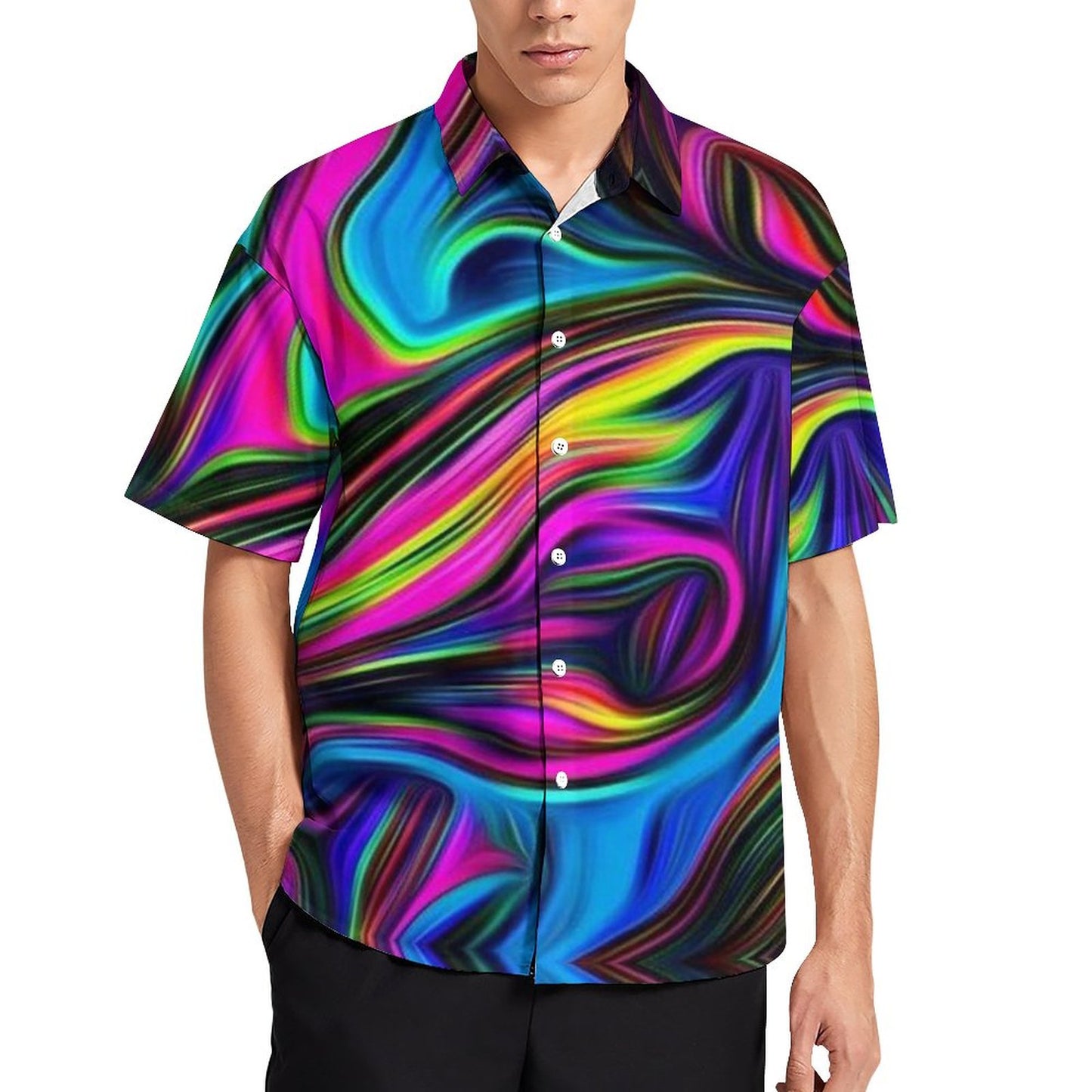 Men's Hawaiian Print Resort Shirt 2304109205