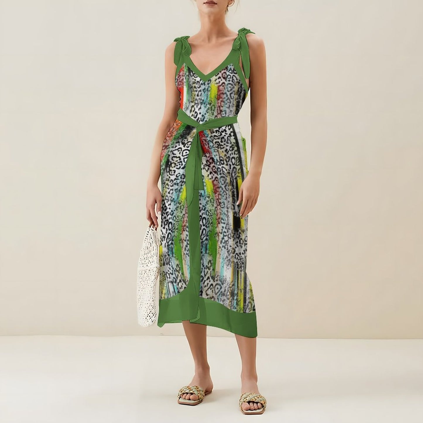 Casual Printed One-Piece Swimsuit And Cover Up 2305102688