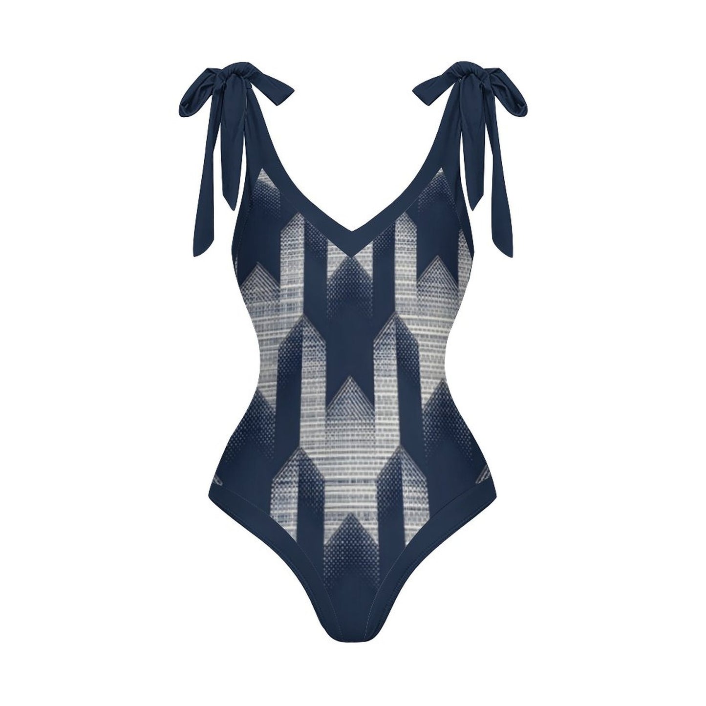Casual Printed One-Piece Swimsuit And Cover Up 2305102480