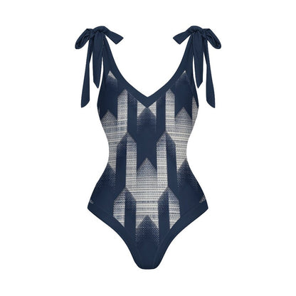 Casual Printed One-Piece Swimsuit And Cover Up 2305102480