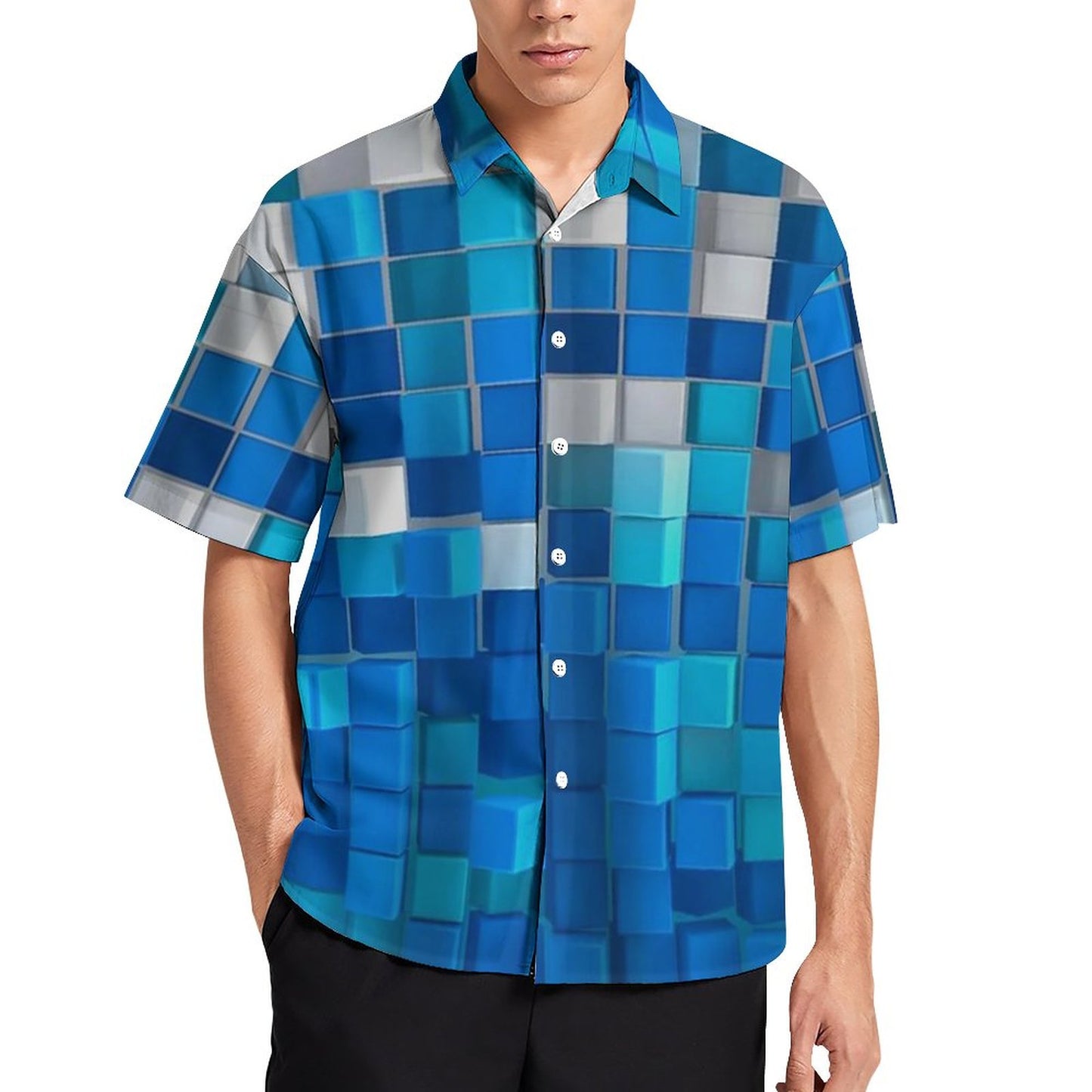 Men's Fashion Casual Printed Short Sleeve Shirts 2305107201