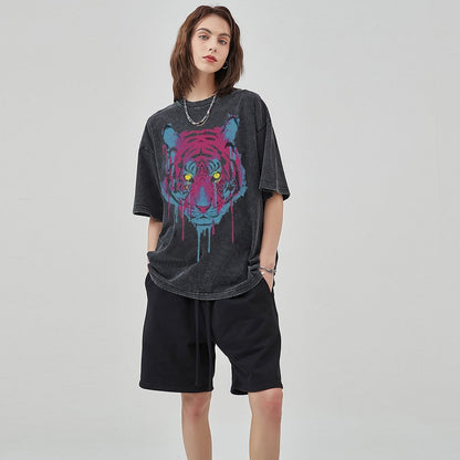 Unisex Vintage Solid Wash T-Shirts 2305101623