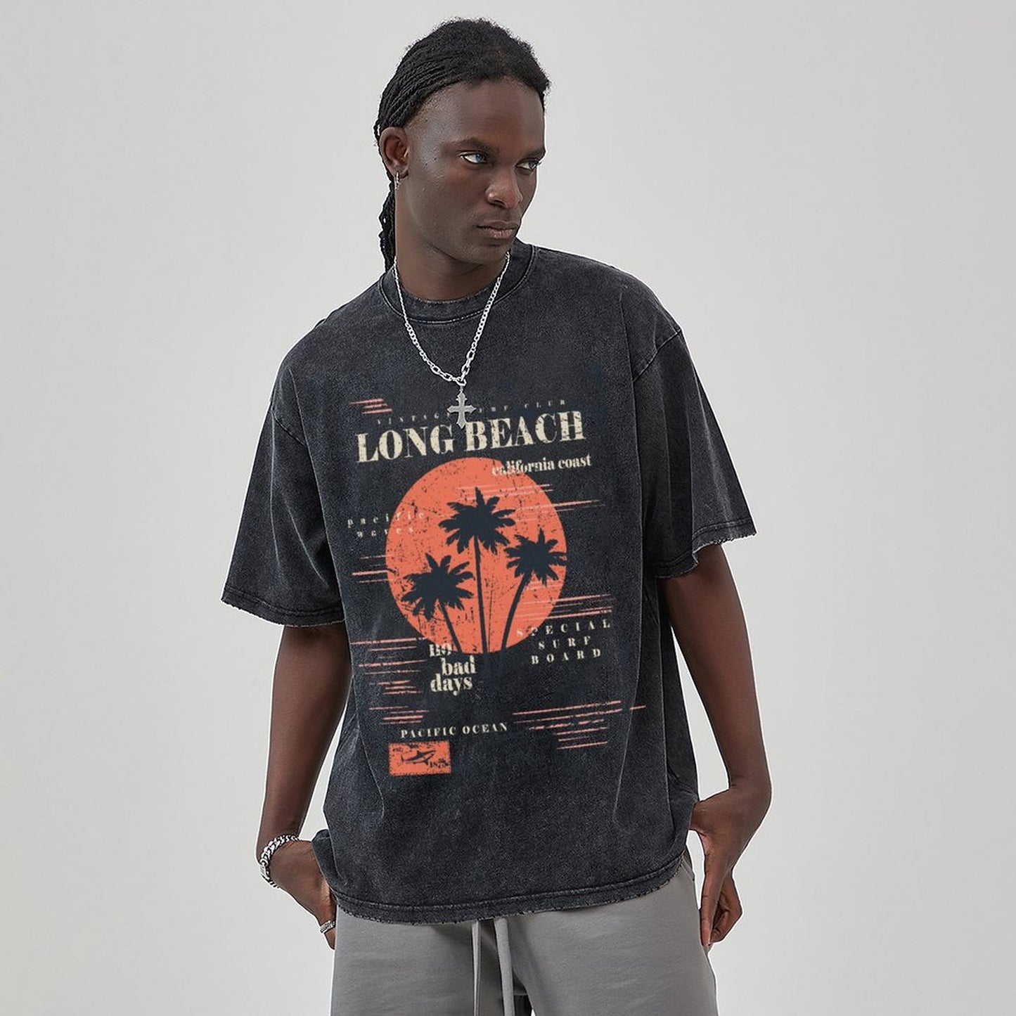 Unisex Vintage Solid Wash T-Shirts 2305101930
