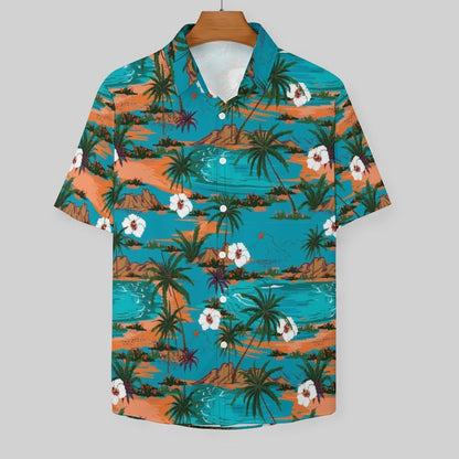 Men's Fashion Casual Printed Short Sleeve Shirts 2306102194