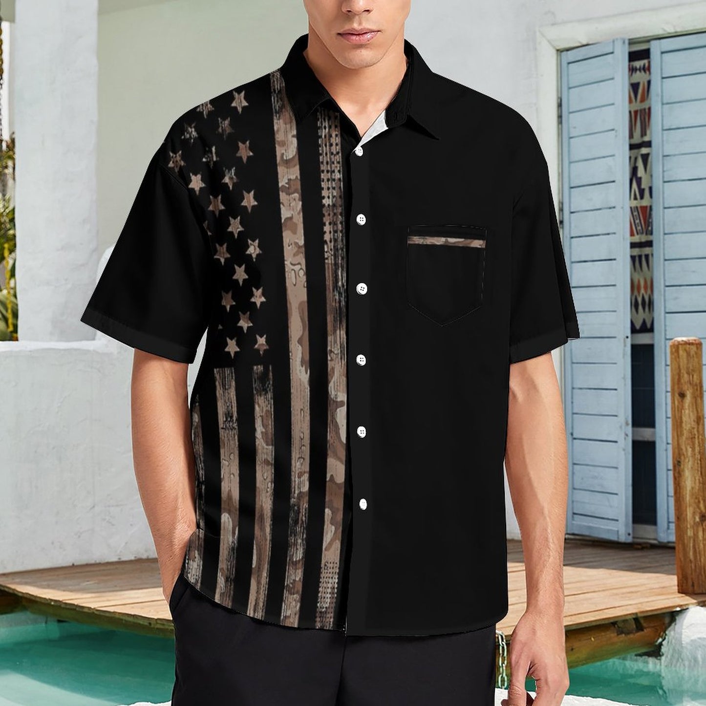 Men's Hawaiian Casual Short Sleeve Shirt 2306103351