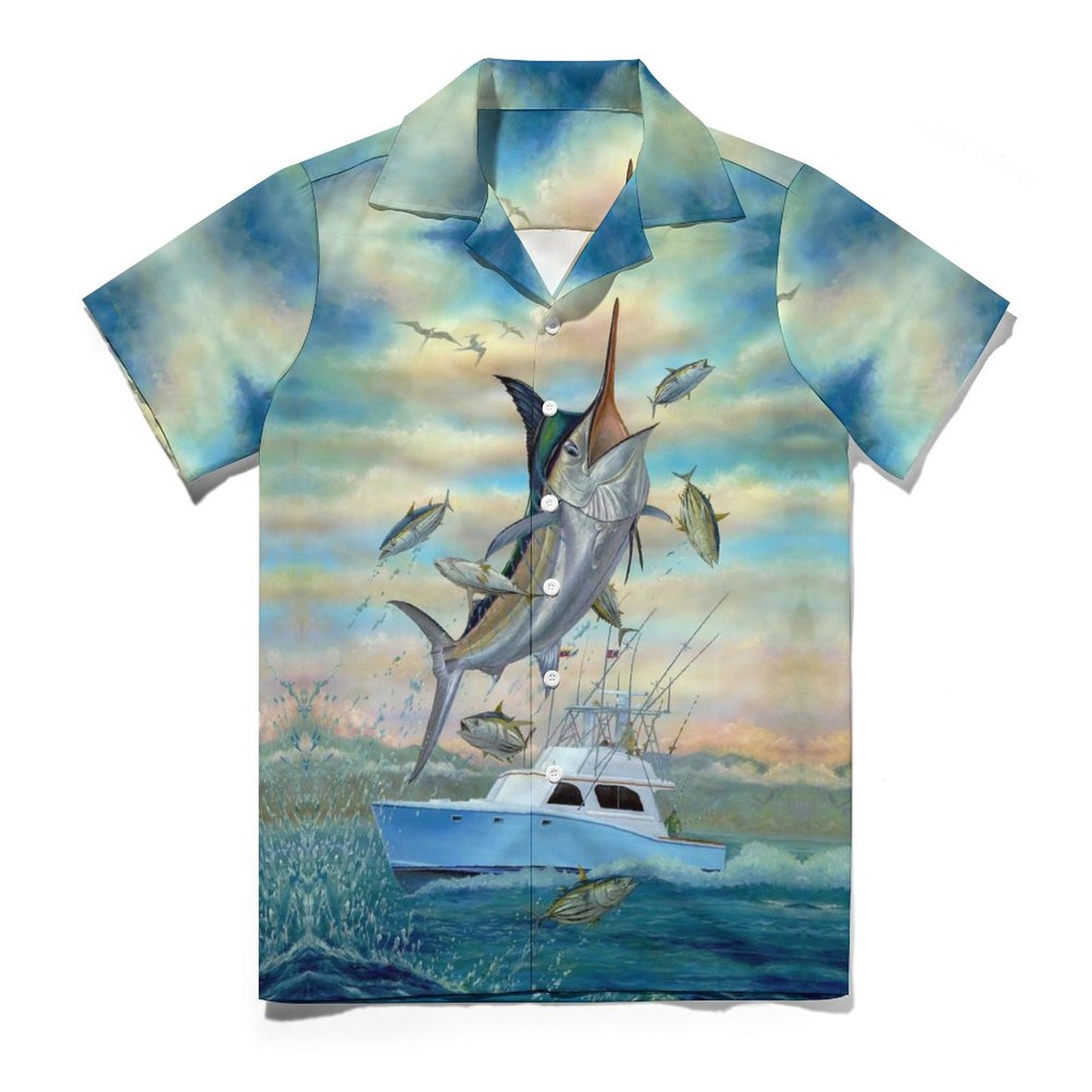 Men Hawaiian Casual Short Sleeve Shirt 2305106549