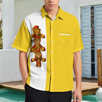 Men's Hawaiian Casual Short Sleeve Shirt 2306103697