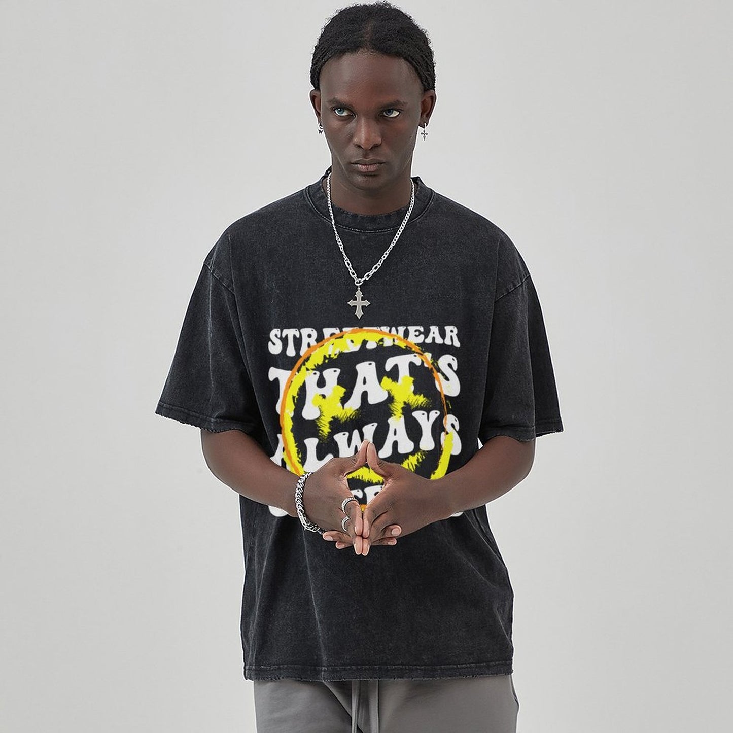 Unisex Vintage Solid Wash T-Shirts 2305101925
