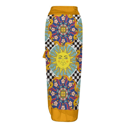Fashion Printed One Piece Swimsuit And Cover Up 2305104983