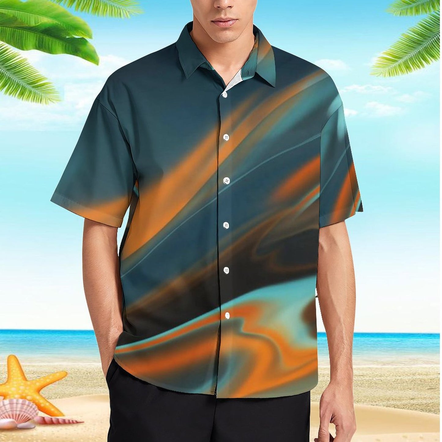 Men's Hawaiian Print Resort Shirt 2304109871