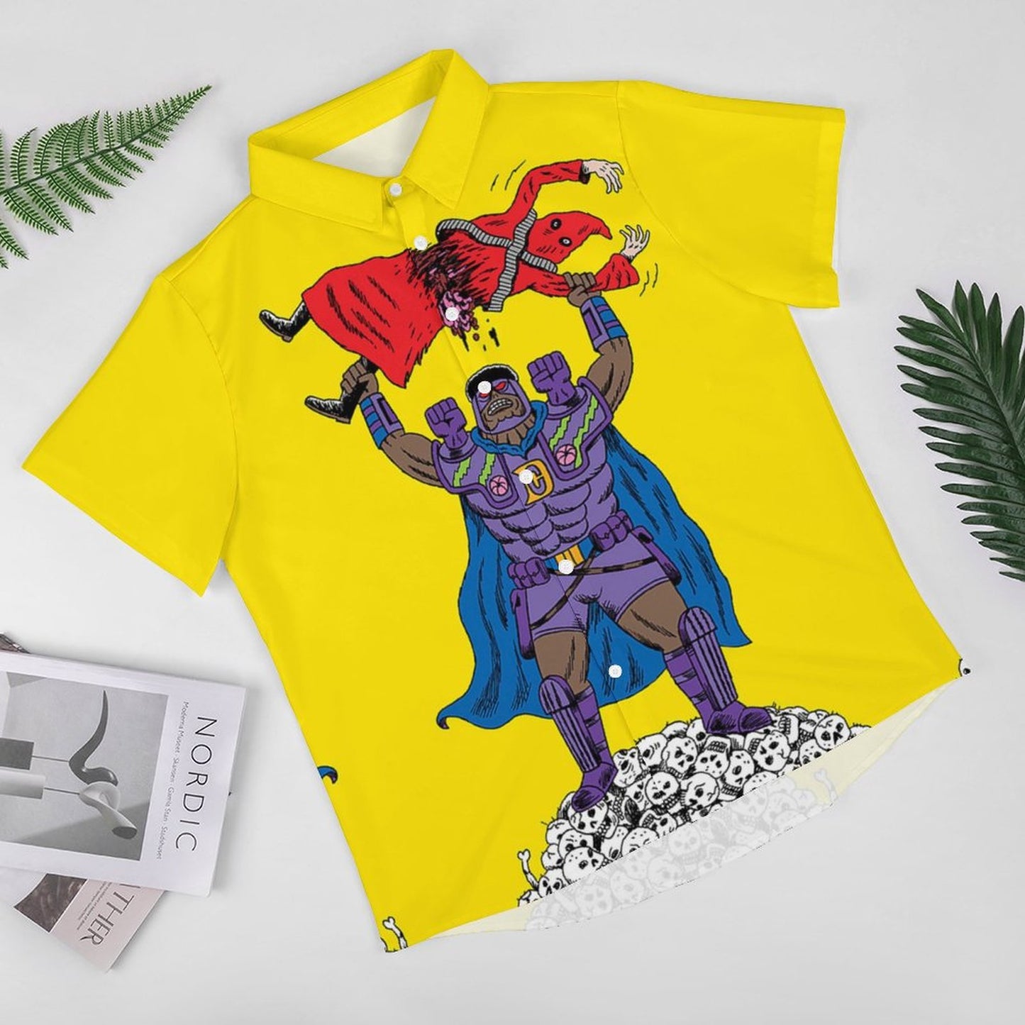 Men's Fashion Casual Printed Short Sleeve Shirts 2306104386