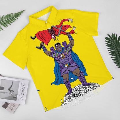 Men's Fashion Casual Printed Short Sleeve Shirts 2306104386