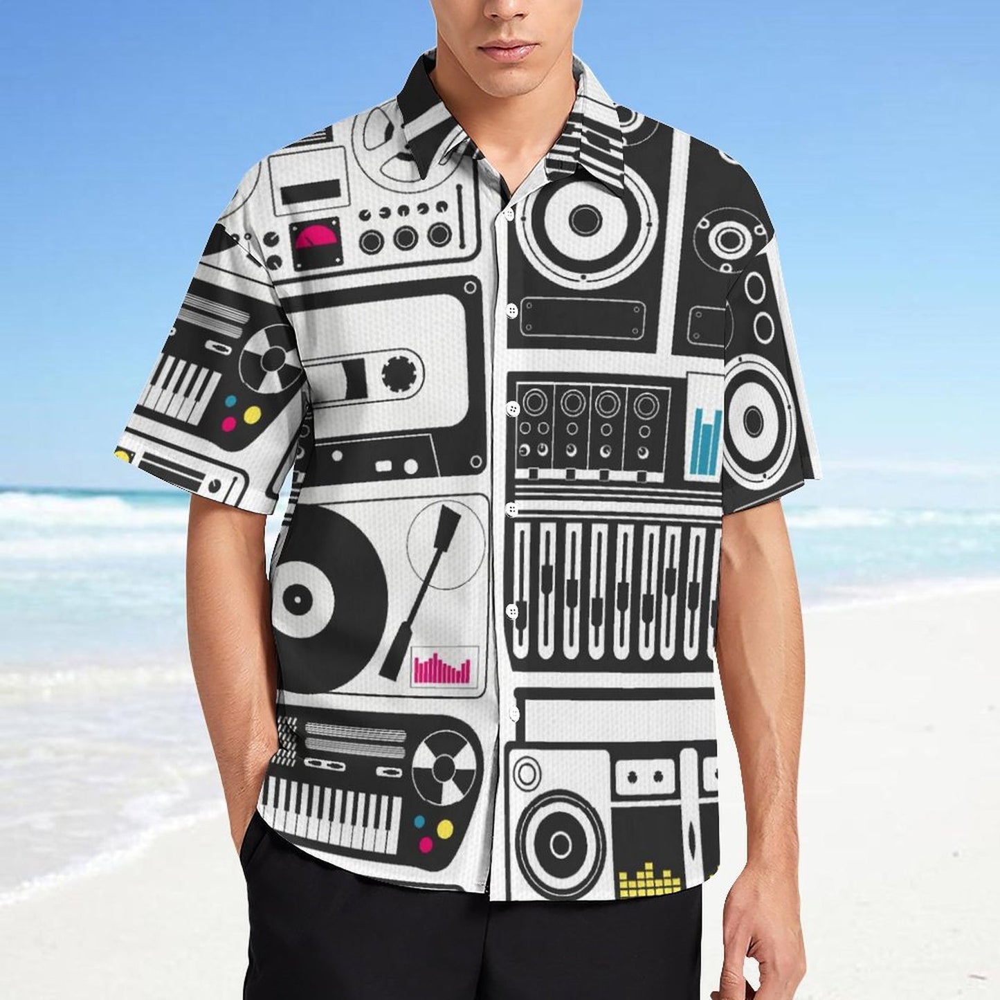 Men's Fashion Casual Printed Short Sleeve Shirts 2306101725