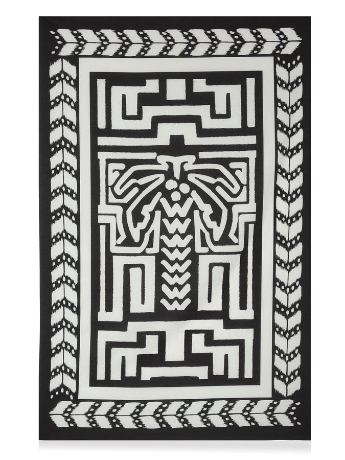 Sexy Bikini And Geometric Print Cover Up