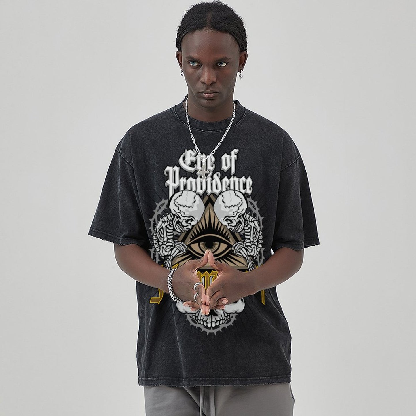 Unisex Vintage Solid Wash T-Shirts 2305101600
